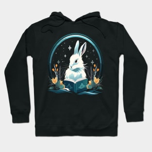 Arctic Hare Reads Book Hoodie